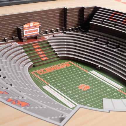 Clemson Tigers 25-Layer StadiumViews 3D Wall Art