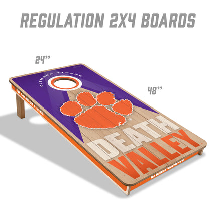 Clemson Tigers 2x4 Slogan Series Cornhole Boards