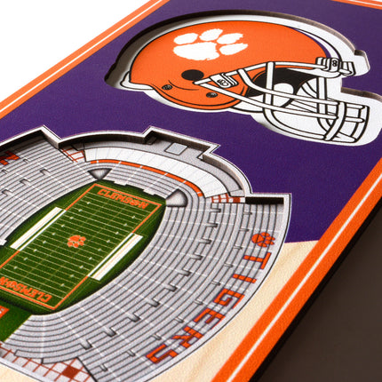 Clemson Tigers 3D Stadium 6x19 Banners