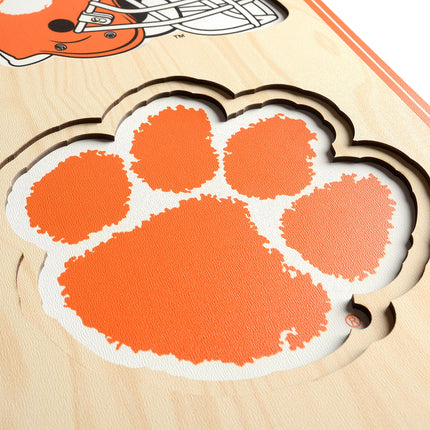 Clemson Tigers 8x32 3D Stadium Banner