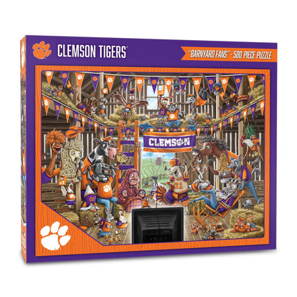 Clemson Tigers Barnyard Fans Puzzle - 500 PC
