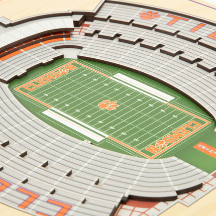 Clemson Tigers 5-Layer 3D StadiumView Wall Art