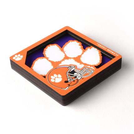 Clemson Tigers 3D Logo Series Magnet