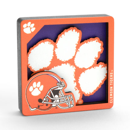 Clemson Tigers 3D Logo Series Magnet