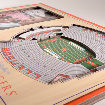 Clemson Tigers 3D StadiumView Picture Frame