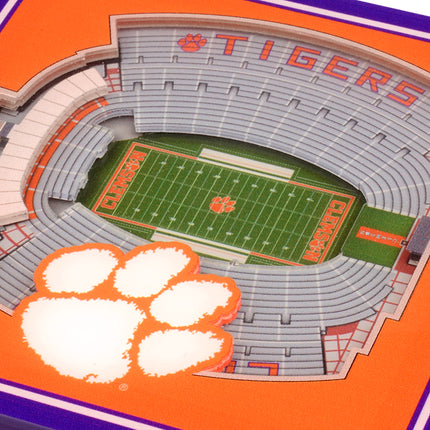 Clemson Tigers 3D Stadium View Coasters