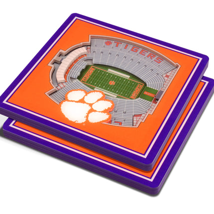 Clemson Tigers 3D Stadium View Coasters