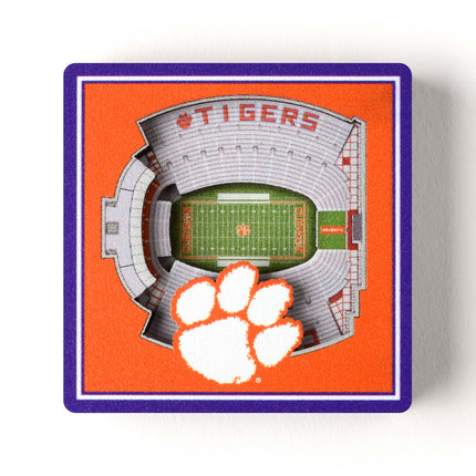 Clemson Tigers 3D StadiumView Magnets