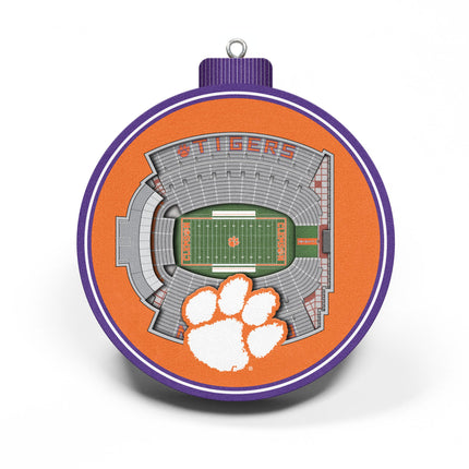 Clemson Tigers 3D StadiumView Ornaments