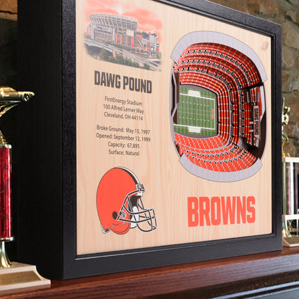 Cleveland Browns 25 Layer Stadium Art