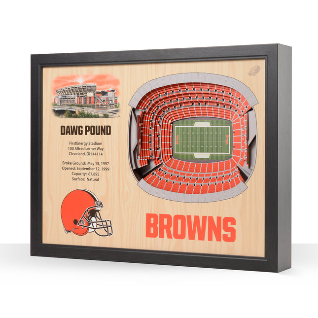 Cleveland Browns 25 Layer Stadium Art