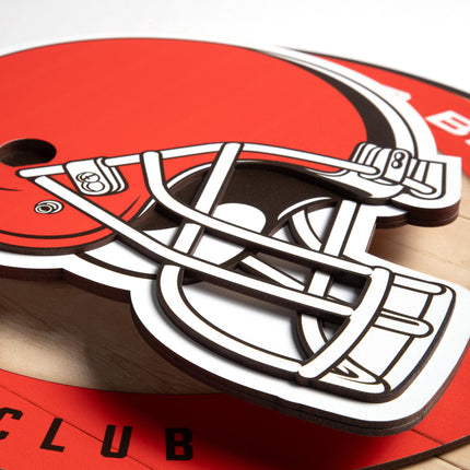 Cleveland Browns 3DX Circle Backer Wall Art