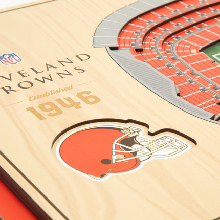Cleveland Browns 5-Layer 3D StadiumView Wall Art