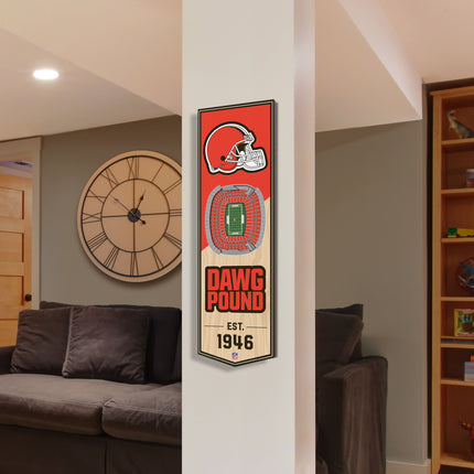 Cleveland Browns 3D Stadium 6x19 Banners