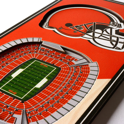Cleveland Browns 3D Stadium 6x19 Banners