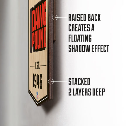 Cleveland Browns 3D Stadium 6x19 Banners
