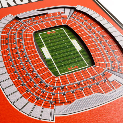 Cleveland Browns 8x32 3D Stadium Banner