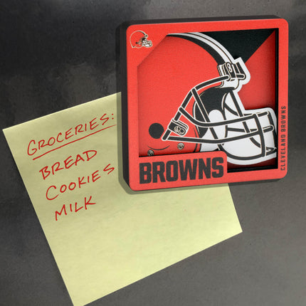 Cleveland Browns 3D Logo Series Magnet
