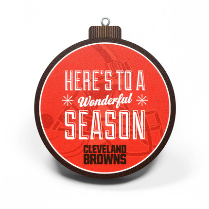 Cleveland Browns 3D Logo Series Ornament