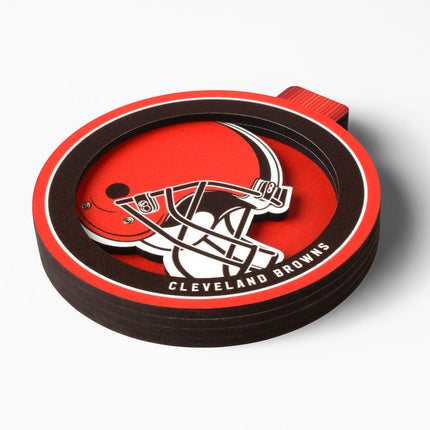 Cleveland Browns 3D Logo Series Ornament