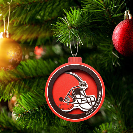 Cleveland Browns 3D Logo Series Ornament