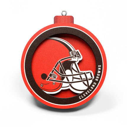 Cleveland Browns 3D Logo Series Ornament