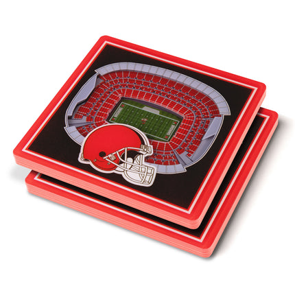 Cleveland Browns 3D Stadium View Coasters