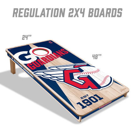 Cleveland Guardians Cornhole Boards 2x4