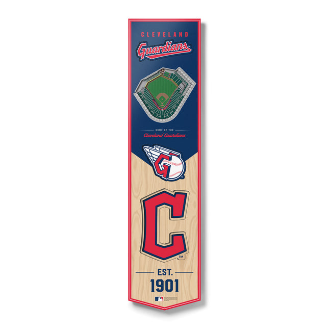 Cleveland Guardians 8x32 3D Stadium Banner