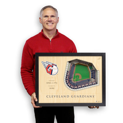Cleveland Guardians 25 Layer Stadium Art