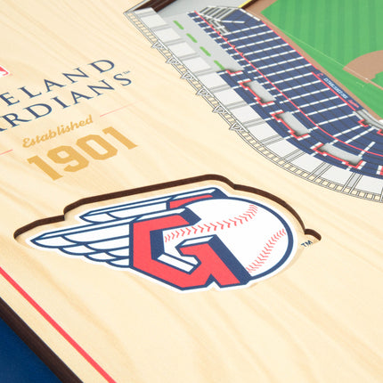 Cleveland Guardians 5-Layer 3D StadiumView Wall Art