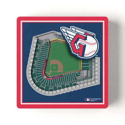 Cleveland Guardians 3D StadiumView Magnets