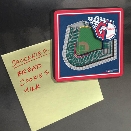 Cleveland Guardians 3D StadiumView Magnets