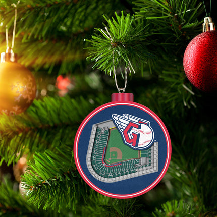 Cleveland Guardians 3D StadiumView Ornaments
