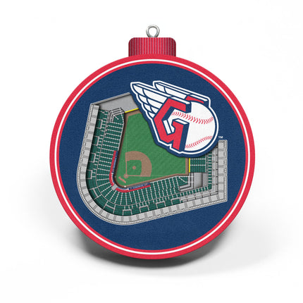 Cleveland Guardians 3D StadiumView Ornaments