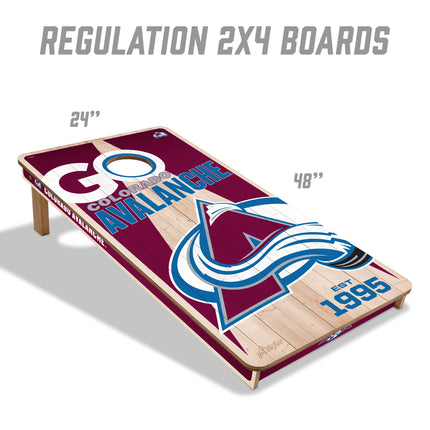 Colorado Avalanche 2x4 Cornhole
