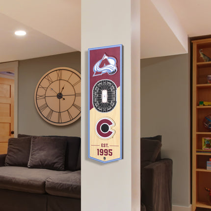 Colorado Avalanche 3D Stadium 6x19 Banners