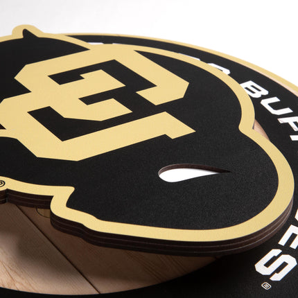 Colorado Buffaloes 3DX Circle Backer Wall Art