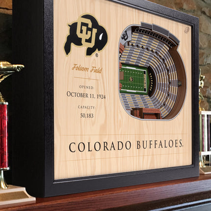 Colorado Buffaloes 25-Layer StadiumViews 3D Wall Art