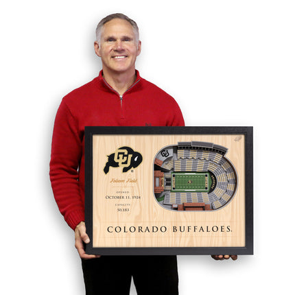 Colorado Buffaloes 25-Layer StadiumViews 3D Wall Art
