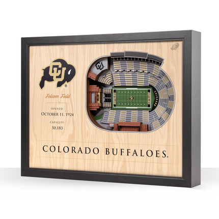 Colorado Buffaloes 25-Layer StadiumViews 3D Wall Art