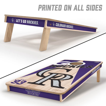 Colorado Rockies Cornhole Boards 2x4
