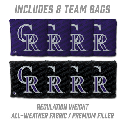 Colorado Rockies Cornhole Boards 2x4