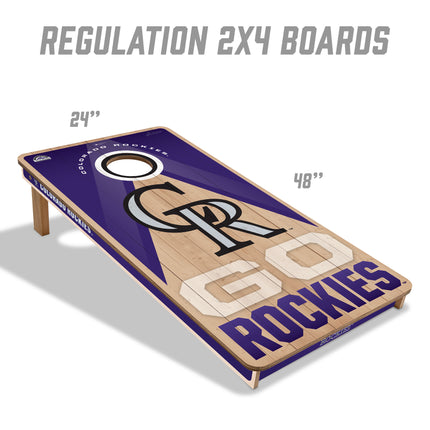 Colorado Rockies 2x4 Slogan Series Cornhole Boards