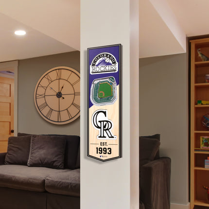 Colorado Rockies 3D Stadium 6x19 Banners