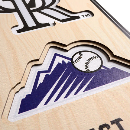 Colorado Rockies 8x32 3D Stadium Banner