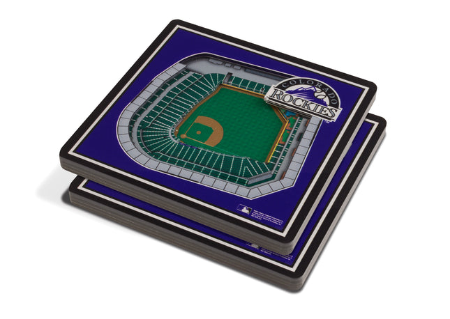 Colorado Rockies 3D Stadium View Coasters