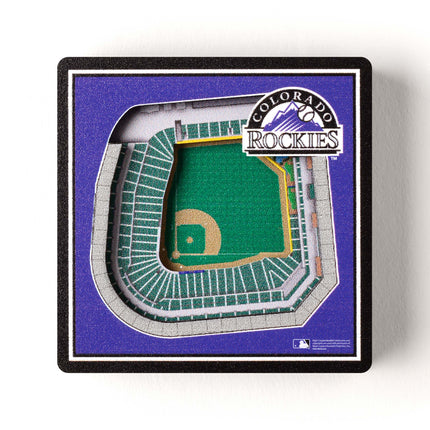 Colorado Rockies 3D StadiumView Magnets