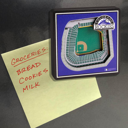 Colorado Rockies 3D StadiumView Magnets