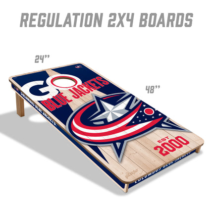 Columbus Blue Jackets 2x4 Cornhole
